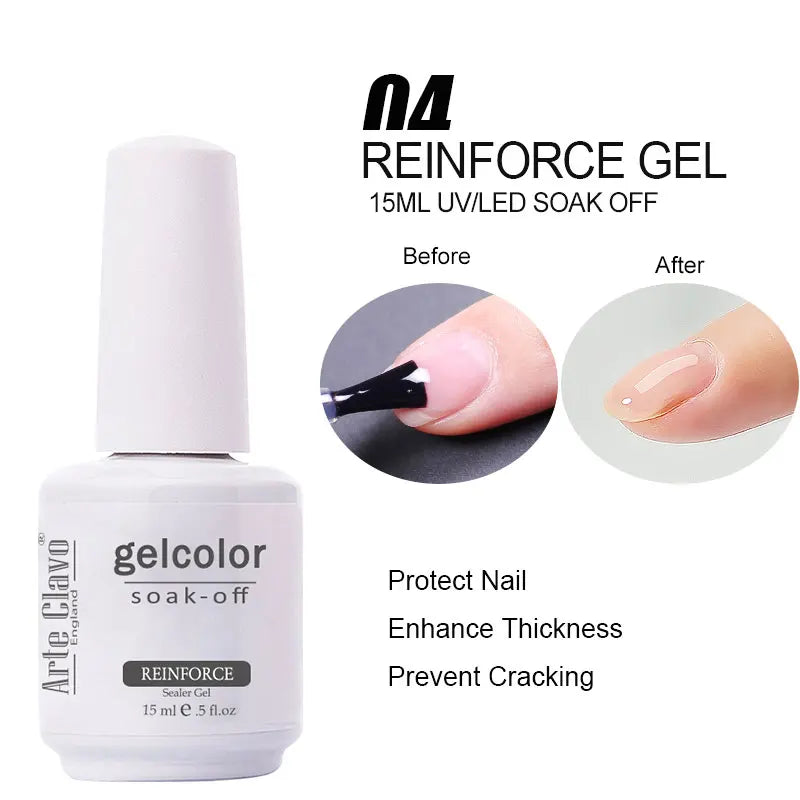 Arte Clavo 131 Colors Gel Polish Nail Varnish Paint Semi Permanent