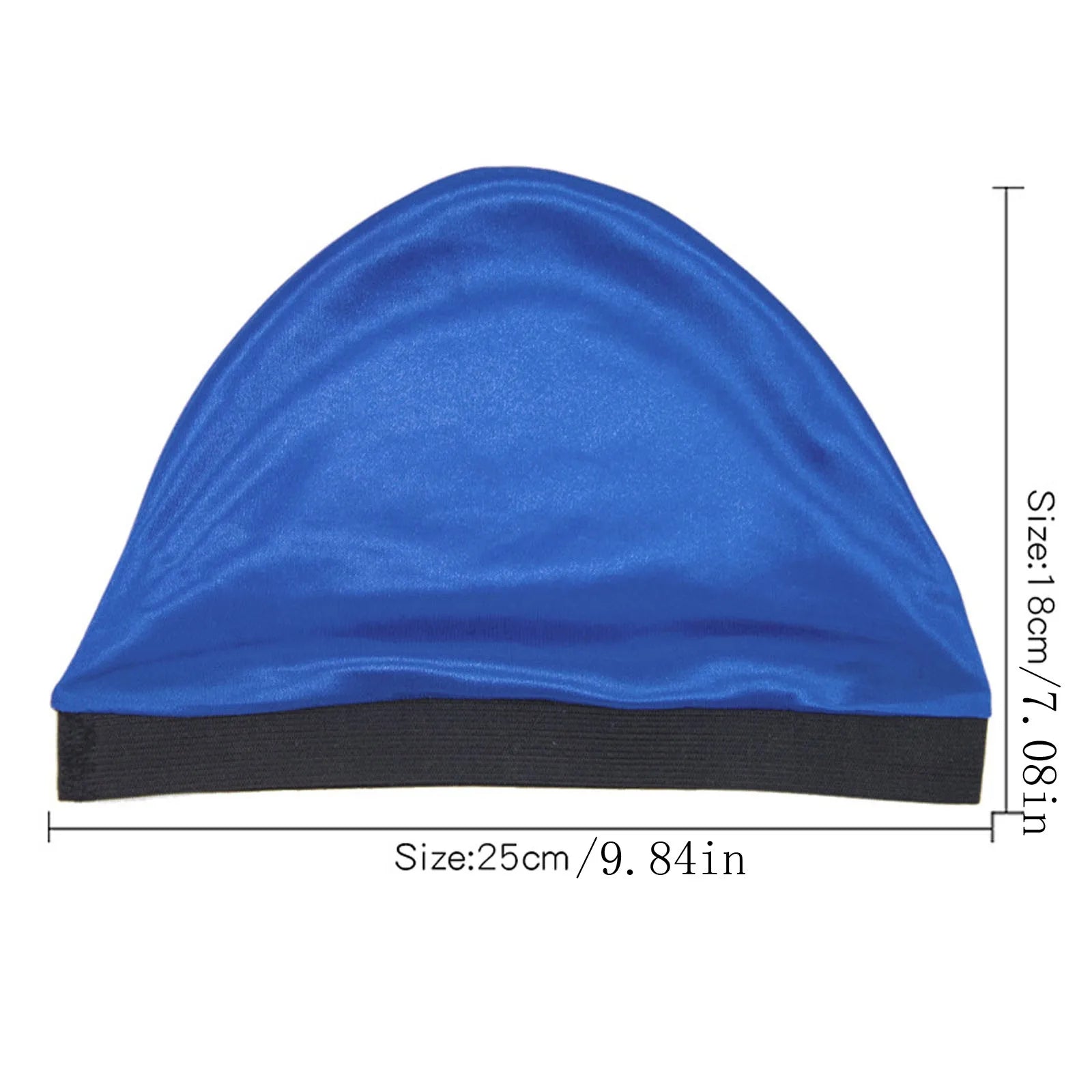 Elasticity Baotou Cap Hair Bands Men's and Women's Fashion Solid Silk Breathable Bottom Wig Cap Pirate Hat Headband Turban Qme
