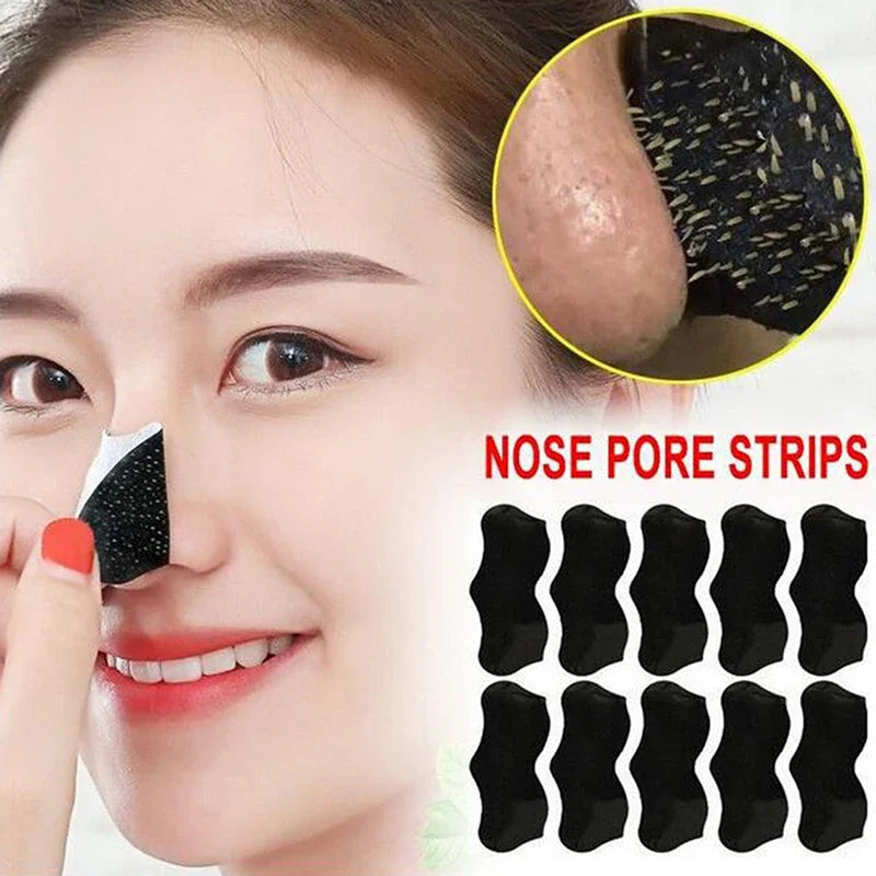 Bamboo Charcoal Blackhead Removal Nose Mask Deep Cleaning Pore Acne Qme