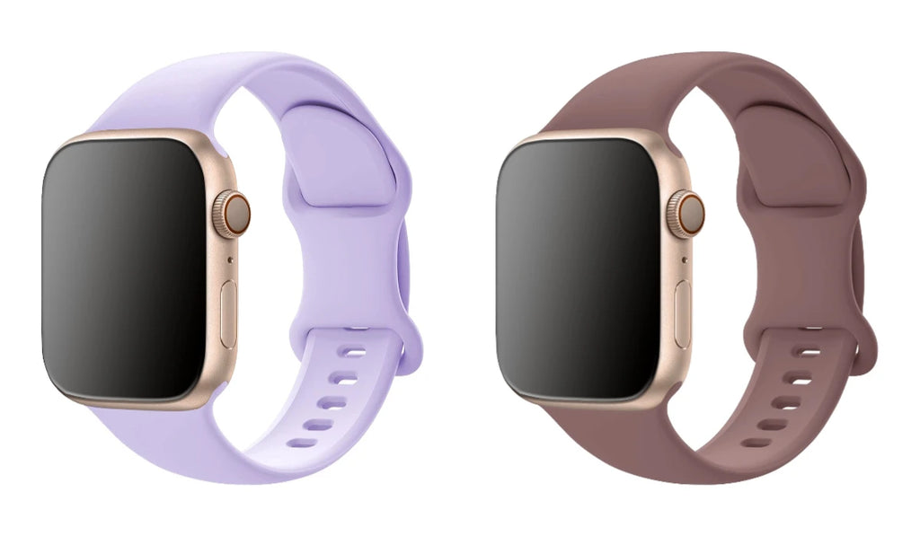 Silicone Band For Apple Watch strap 44mm 45mm 40mm 41mm Iwatch series Apple Watch band series 38 39 40 41 Qme Purple-Smoky 38 40 41S10 42MM