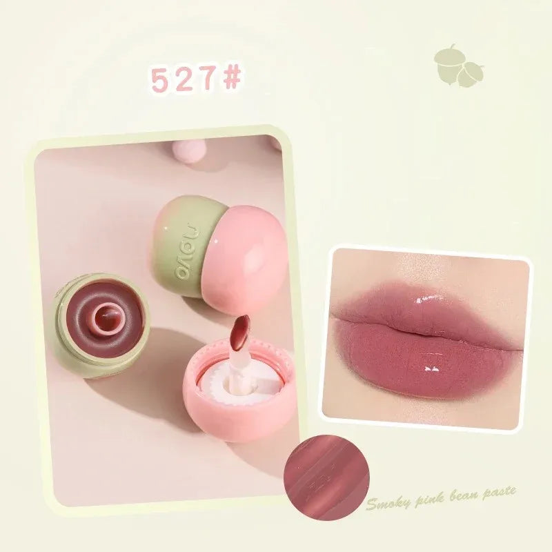 Matte Lipstick Berry Wine Soft Velvet Lip Mud Korean Makeup Solid Lip Gloss Non Stick Cup Lasting Moisturizing Light Lip Tint Qme style2-527