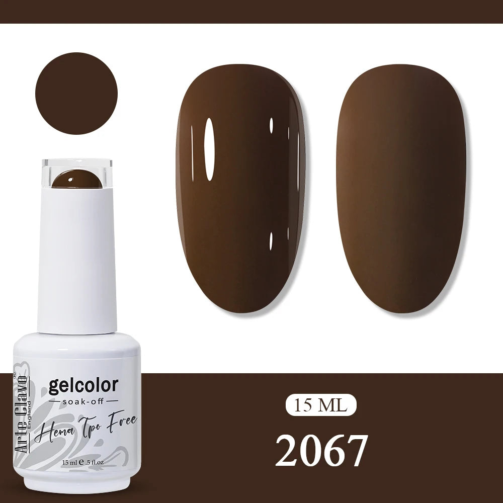 Arte Clavo Neon Rainbow Colors Gel Nail Polish Semi Permanent Art UV