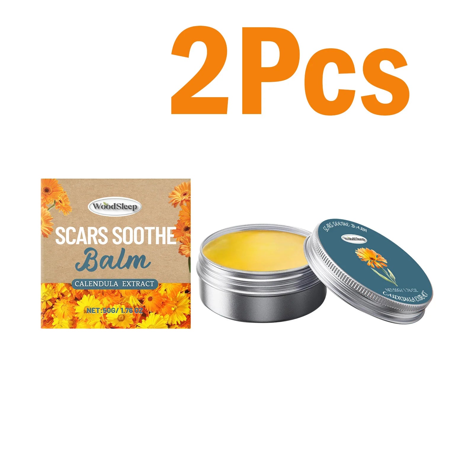 Calendula Acne-Prone Cream Anti-Acne & Fade Marks Oil-Control Shrink Pores Soothing Cream Non-Greasy & Fast Absorbing SkinCare Qme 2 x 50g Boxed