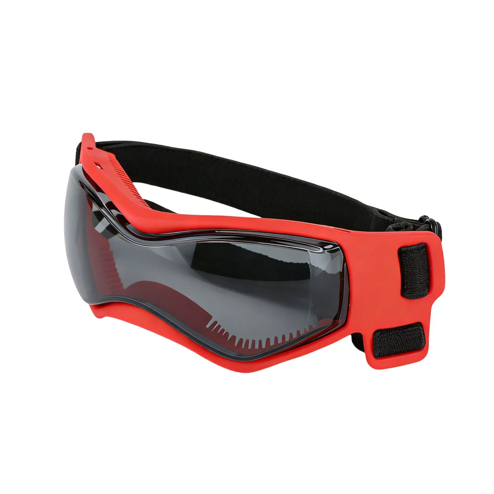Dog Goggles Dustproof Cycling Eye Protection Sunglass with Adjustable Straps for Motorcycle Driving Bike Riding Hiking Swimming Qme Red