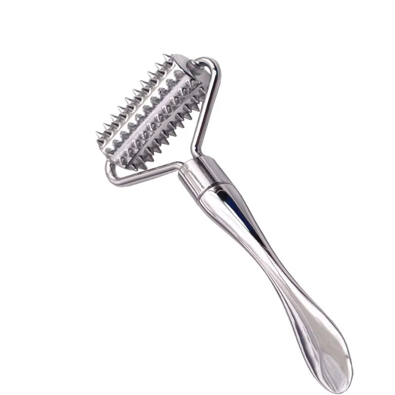 Stainless Steel Pointed Roller Spatula Massage Ball Stone Face Qme Silver China Mainland