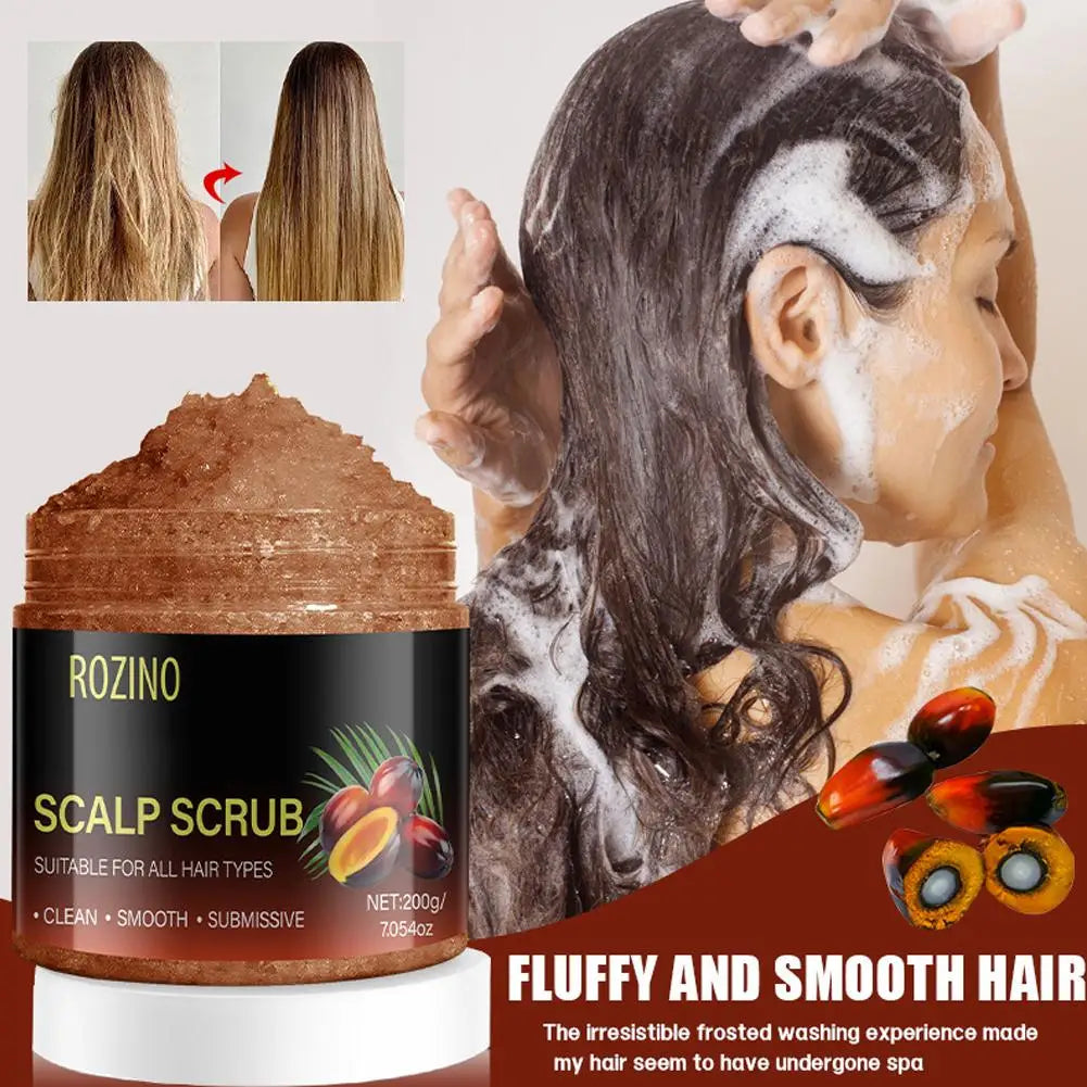 Scalp Scrub Deep Cleansing Hair Scrub For All Hair Types,Exfoliating Scalp Exfoliator For Oily Scalp Smooth & Soften Qme