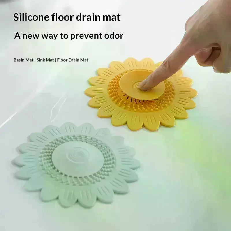 1Pcs Flower Floor Drain Deodorant Filter Pad Deodorant Floor Drain Cover Washbasin Sink Floor Drain Deodorant Filter Pad Qme