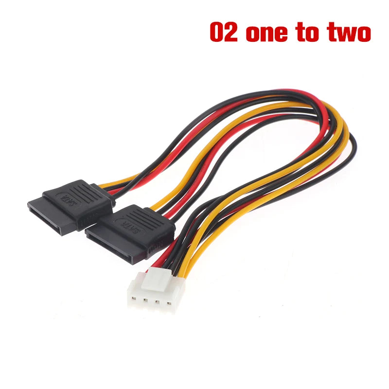 4Pin SATA Power Cable Hikvision DAHUA Mini VCR IP Camera CCTV Hard Qme 02