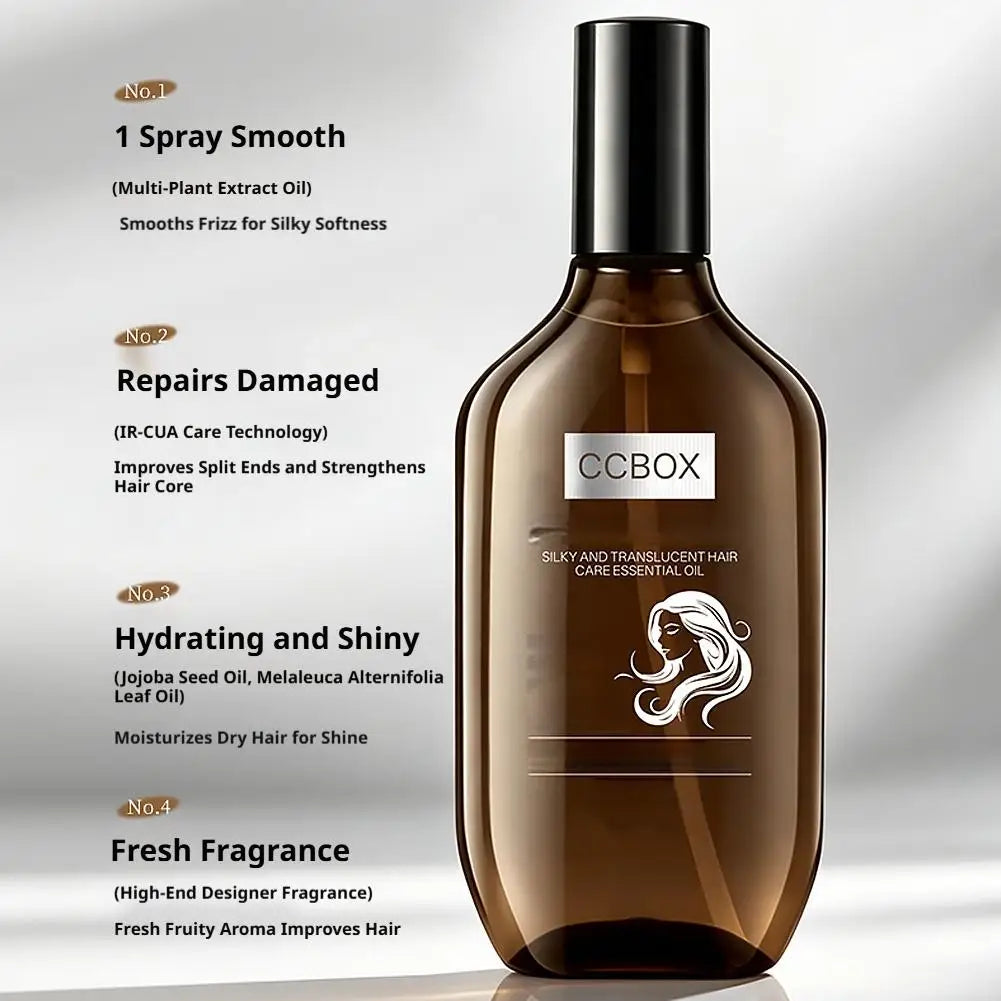 Nourishing Hair Oil Hair Serum Lightweight Hair Oil Mist For Split Ends, Frizzy Hair And Flyaways, Hair Oil Repair- Gloss Shine Qme