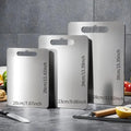 Cutting Boards For Kitchen 3 Pieces Food Grade Non Slip Food Mat Stainless Steel Meat Cutting Board For Meat Vegetable Bread Qme China Mainland 3pcs