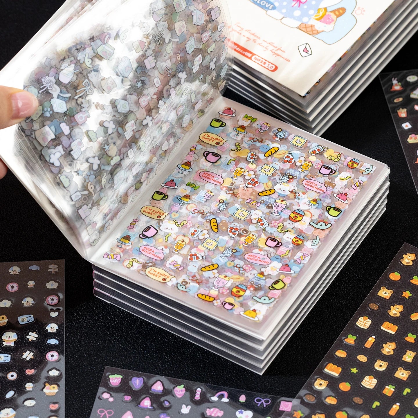 32 Pcs Kawaii Cartoon food shapes Sticker Book Cute Decorative Romantic Handbook Scrapbook Stickers Korean Stationery Supplies Qme