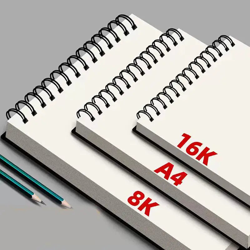 Spiral Sketch Book Art 30 Sheets Acid 8K 16K A4 A5 A6 Drawing Pad Qme