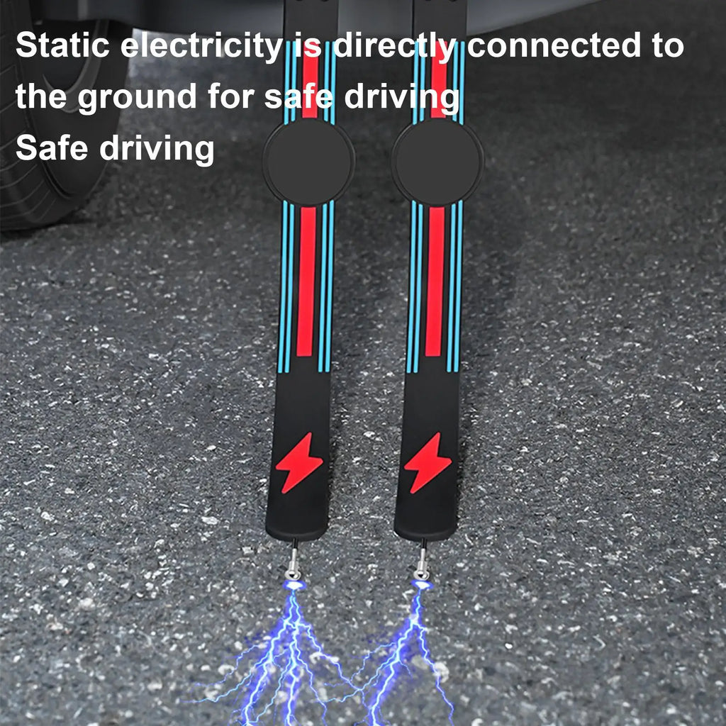 Anti Static Belt For Car Anti Static Car Earth Belt Cord Safe Driving Tool Car Static Eliminator Vehicle Automotive Truck SUV RV Qme