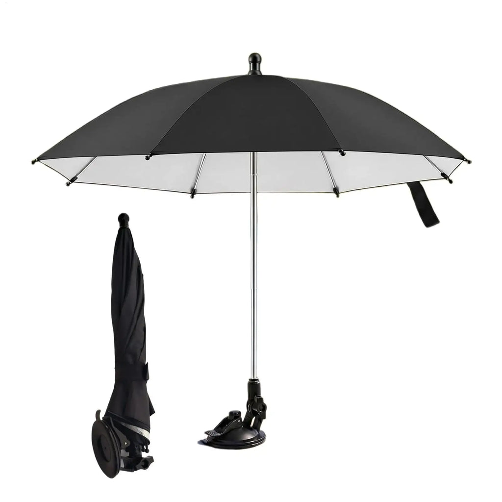 Table Top Umbrella Portable Adjustable Suction Cup Base Sun Protection Mini Drink Umbrella With Base for Terrace Beach Trip Qme