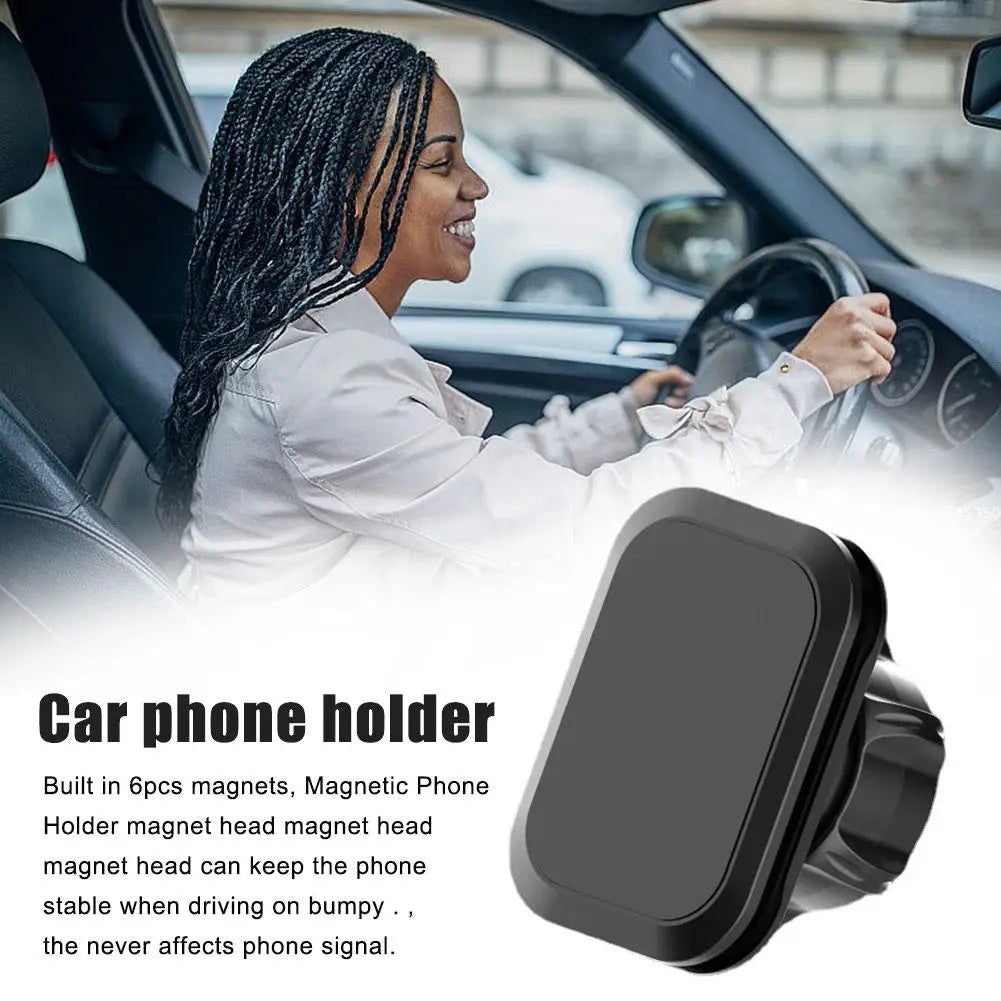 17mm Ball Head Magnetic Car Phone Holder Magnet Mount Mobile Cellphone Stand GPS Support Smart Phone Bracket Accessories Qme
