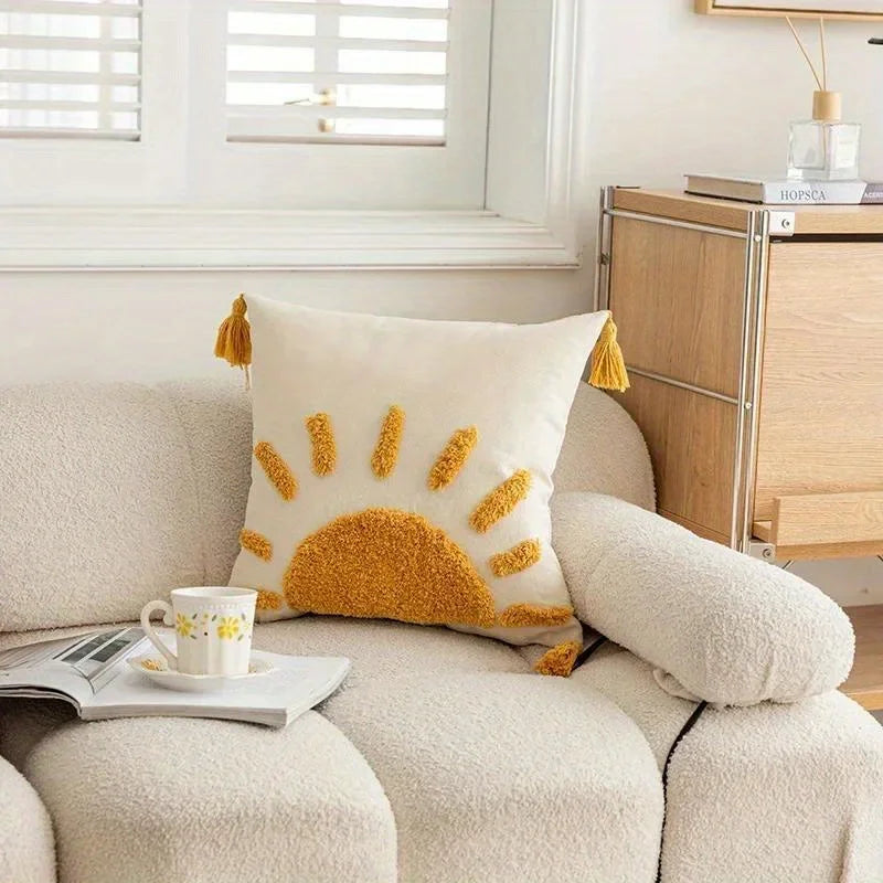 Bohemian Sofa Pillow Covers Chair Cushion Scandinavian Geometric Cover Qme 45x45cm