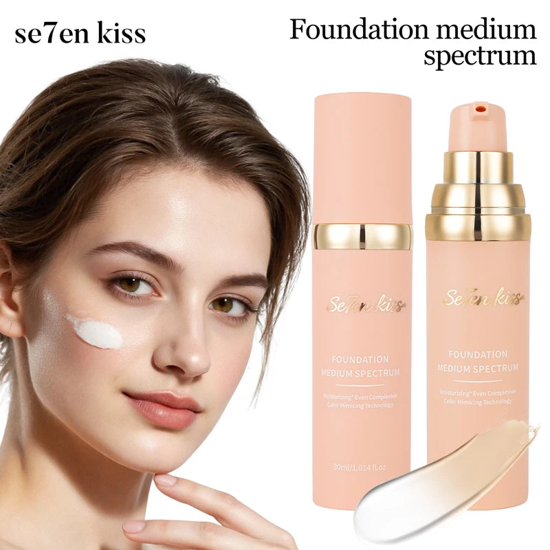 Changing Liquid Foundation Waterproof Sweat Resistant Durable Formula Qme