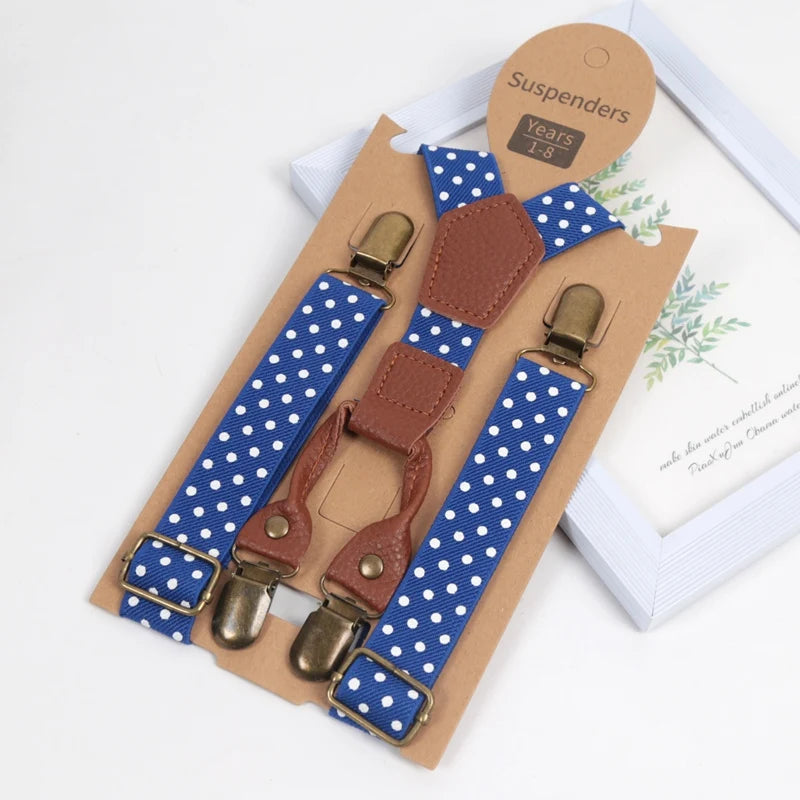 New Suspenders for Children Pants Apparel Kids Suspender Boys Girls Shirt Dress Wedding Party Clip-on Adjustable Y-back Braces Qme A-9