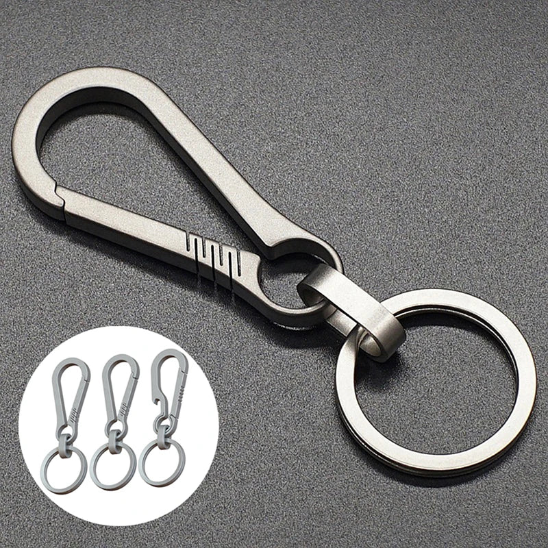 Titanium Buckles Alloy Keychain Tiranium Buckle Key Ring Car Qme