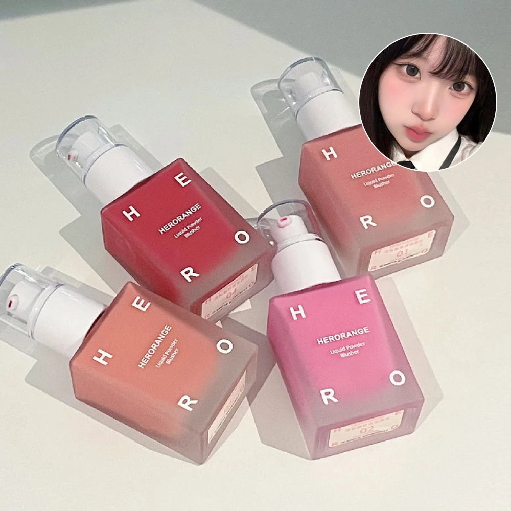 4 Colors Liquid Blush Pressed Moisturizing Enhancing Face Eyes Lips Qme