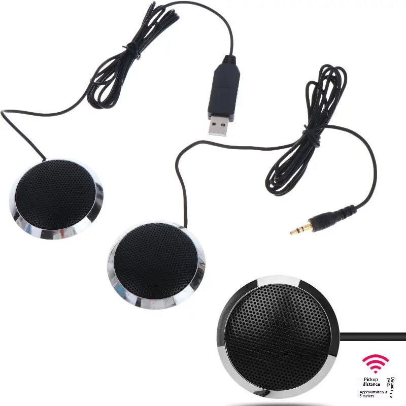 Omnidirectional USB Conference Microphone Condenser Desktop Use Qme