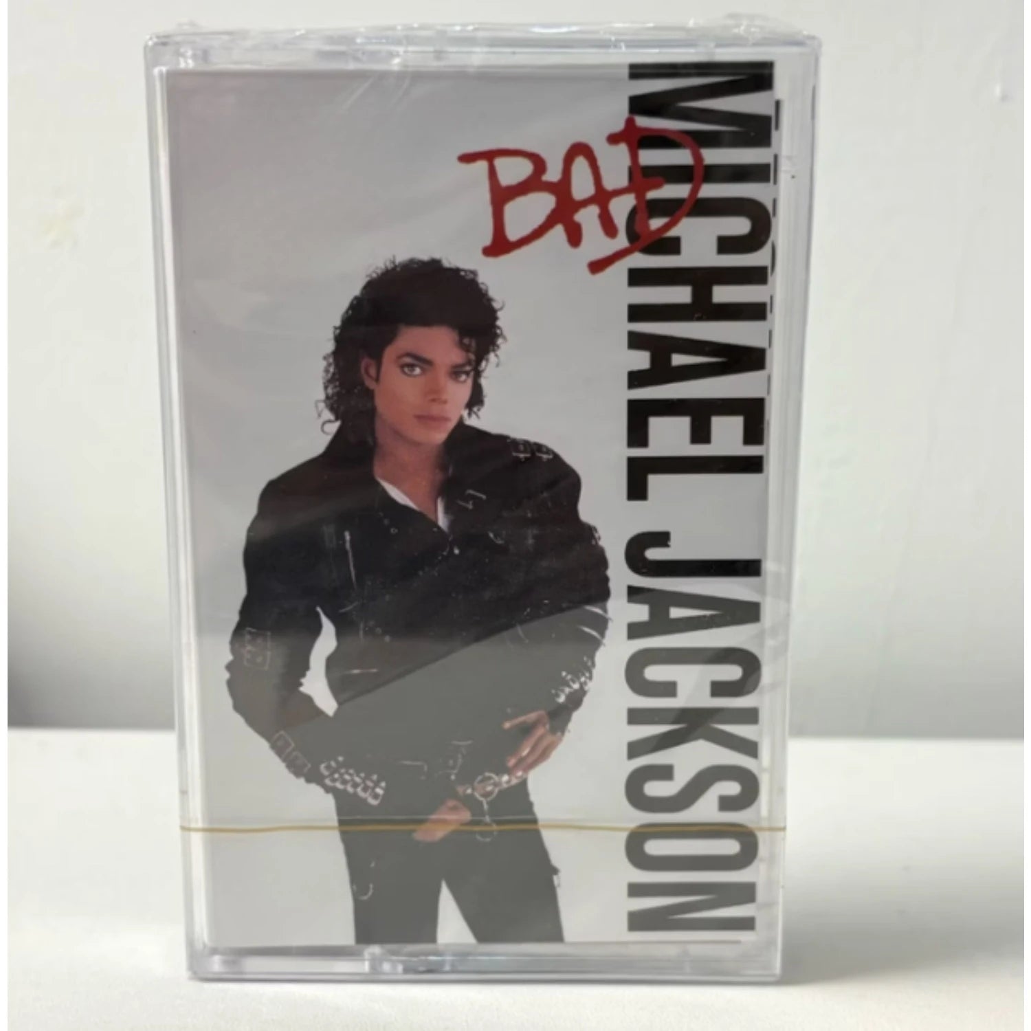 Pop King Vintage Cassette Tape, Black Studded Outfit Portrait Cover Art Style, Iconic 80s Dance-Pop Tracks for Music Collectors Qme Bad