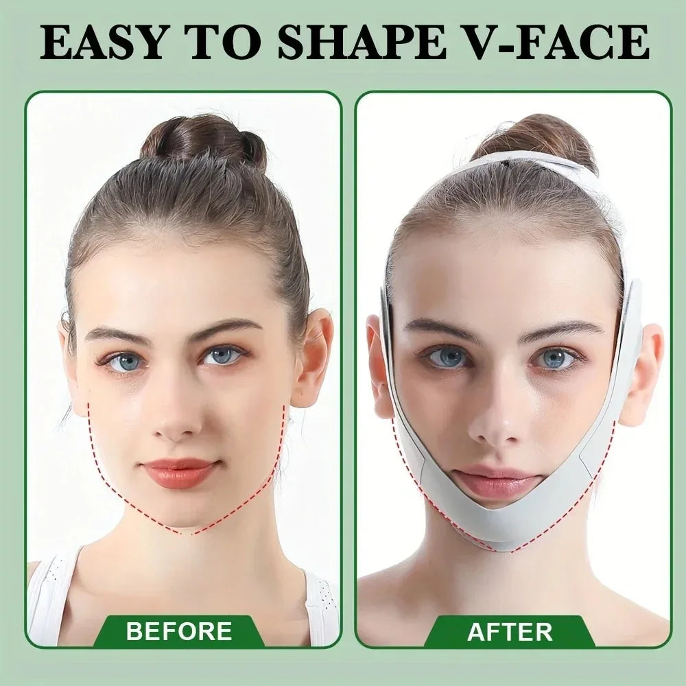 Reusable Face Slimming Bandage V Line Shaper Women Chin Cheek Lift Up Qme