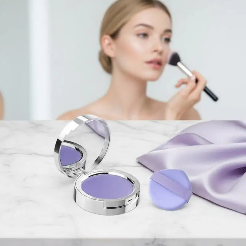 Matte Foundation Powder Lavender Oil Control Loose Setting Waterproof Qme