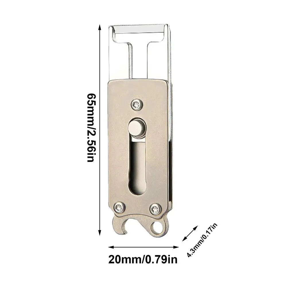 Bottle Opener Keychain Titanium Alloy Small Planer Kitchen Qme Silver CN