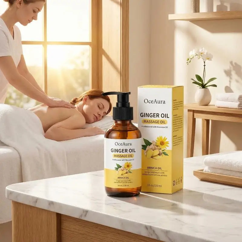Moisturizing Ginger Essential Oil Body Massage Gentle Nourishing Qme