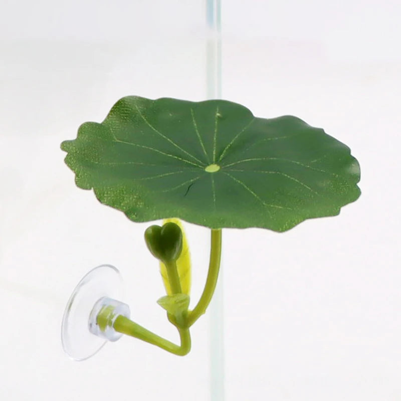 1 Pc Green Leaf Hammock For Betta Fish Stress-Reducing Aquarium-Safe Decor With Suction Cup For Fish Tank Fake Plants Decoration Qme A2