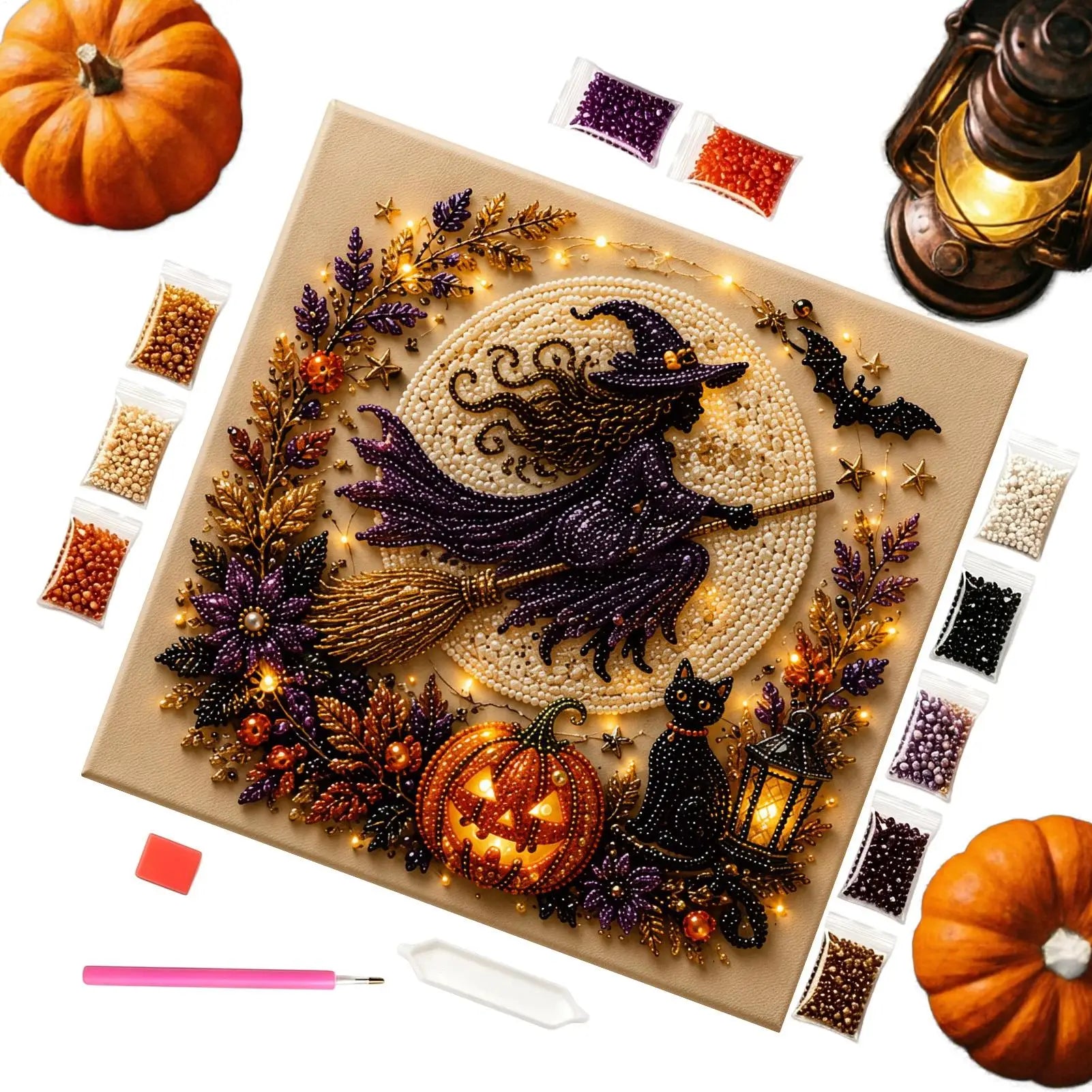 Pearl Art Cute Spooky Home Decor Crafts Halloween Ghost DIY Office Qme