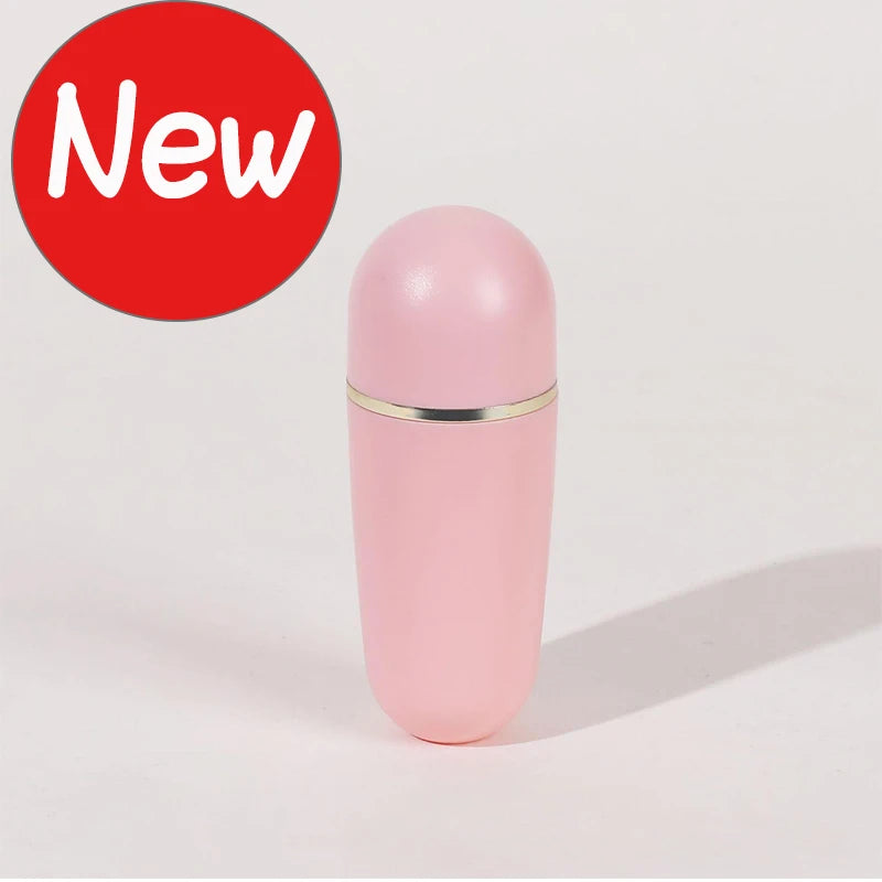1PC Oil-absorbing Roller Volcanic Stone Facial Oil Removing Portable Skin Care Tool Beauty Stick Minimize Pores Beauty Tools Qme Upgrade Pink opp