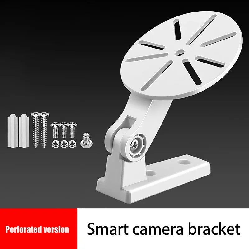 3PCS Home Non-Drilling Camera Mount Smart PTZ Adjustable Angle Surveillance Bracket Black Qme
