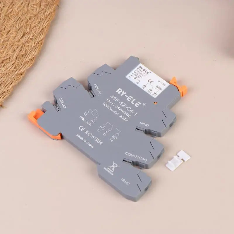 Slim Profile Relay RY41F-1C 12V 24V DC Ultra-thin Electromagnetic Relay Substitute for Hongfa RSL-1C-ZN PLC Interface Relays Qme A5