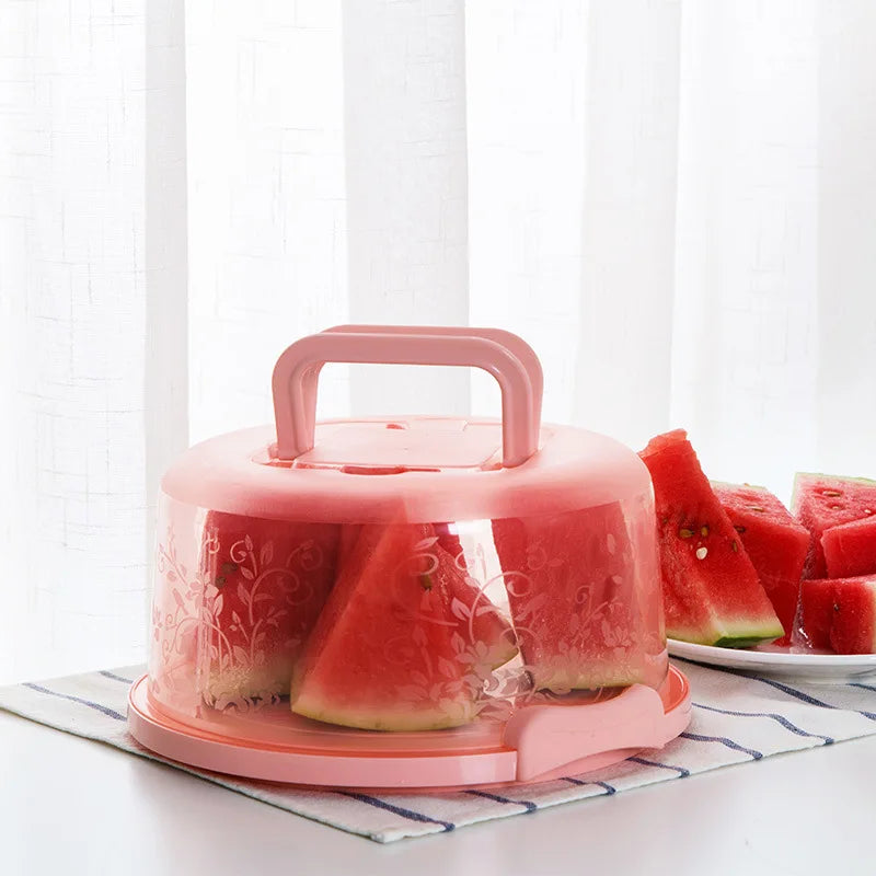 Kitchen PP Transparent Round Fresh-keeping Storage Boxs Portable Qme