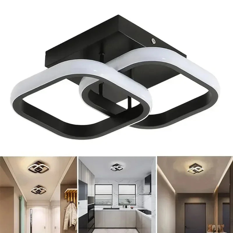 Modern LED Aisle Ceiling Light Chandelier For Corridor Stairs Foyer Balcony Bedroom Bathroom Indoor Lighting Fixtures Luster Qme