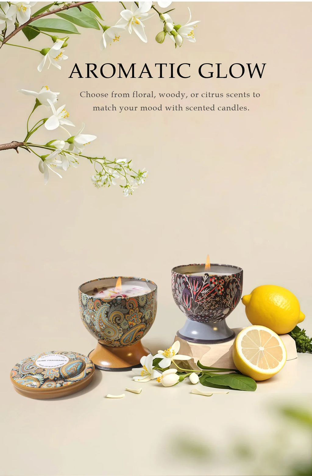 Candle Gift Set Soy Wax Aromatherapy Jar Candles in Tin Can Luxury Wedding Favors Bridesmaid Souvenir for Guests Home Decor Qme