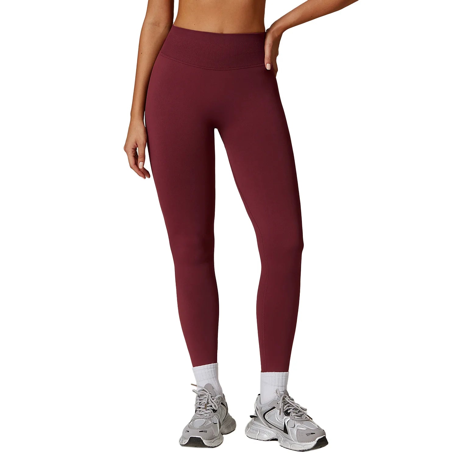 A Scrunch Butt Women Yoga Pants Seamless Sports Leggings High Waist Gym Fitness Tights Quick Drying Workout Pants Qme