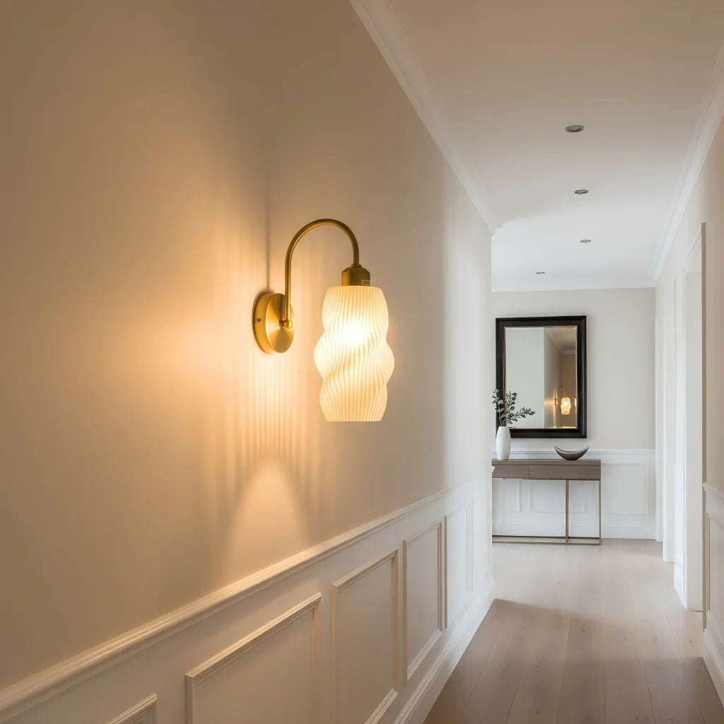 LED Wall Lamp Livingroom Bedroom Modern Simple Crative Light Fixture Home Lighting PVC lampshade Modern Sconce Wall Lamp Qme