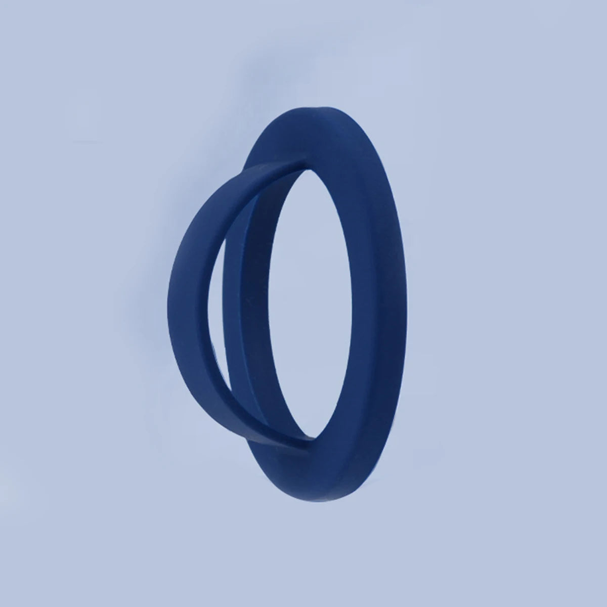 1 Silicone Solid Simple Magnetic Ring Buckle Universal Phone Holder Qme dark blue