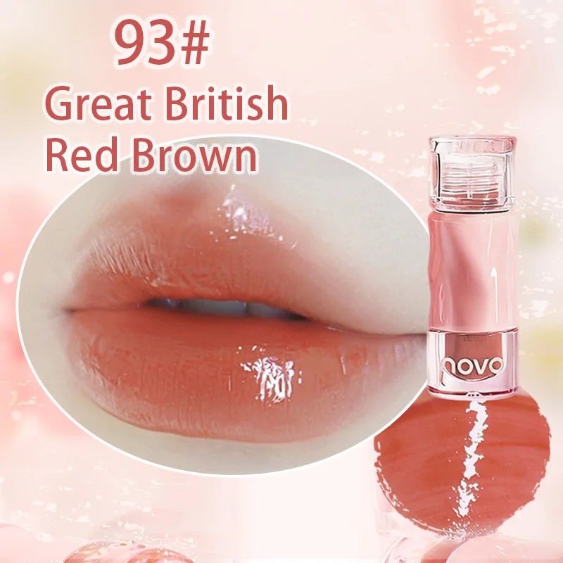 Water Glossy Lip Gloss - Hydrating Lip Glaze,Long-Lasting Shine, Moisturizing,Not Easy To Fade,Lightweight Texture,Rich Color Qme 93
