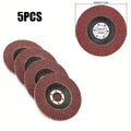4.5 inch zirconia wing blade 40-120 grinding wheel blade, 7/8" hole grinding wheel disc, grinding wing blade wheel for wood and Qme 5PCS 80