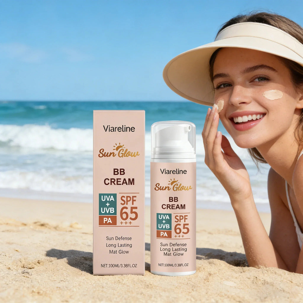 Lightweight Hydrating Tinted BB Cream - Non Greasy Protective Summer Outdoor Facial Defense Daily Face Makeup Base Foundation Qme