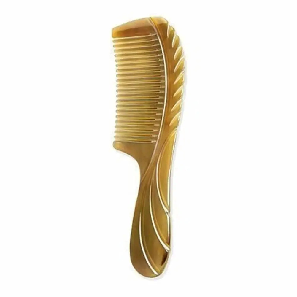 Handmade Fine Tooth Comb Horn Polished Hair Anti Static Massage Salon Qme A
