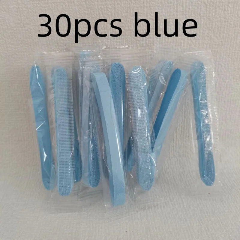 Compressed Face Wash Sponge Kit Ultra Soft Reusable Travel Friendly Perfect for Cleansing Makeup Removal Mask Application Qme 30pcs blue