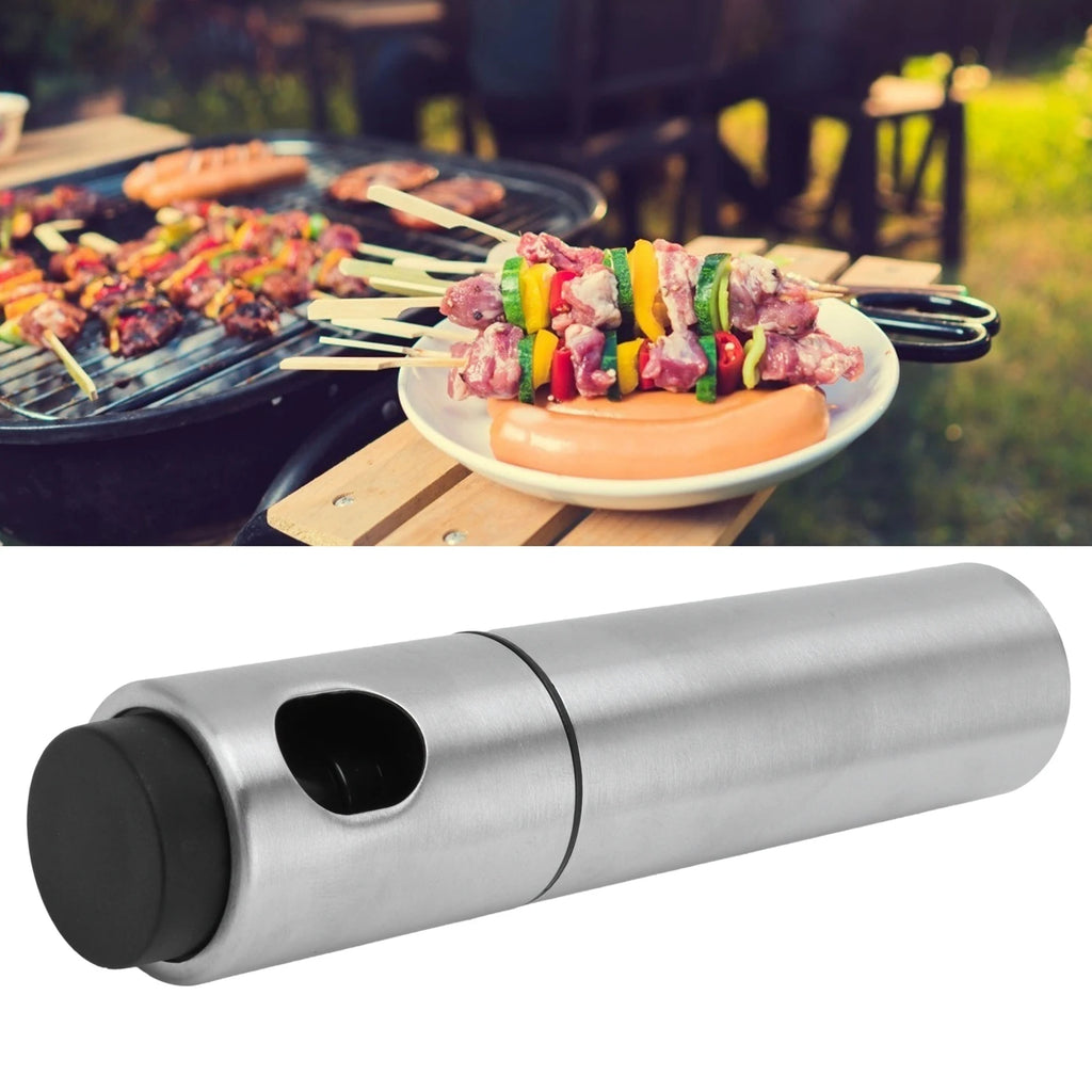 BBQ Oil Bottle Stainless Steel Oil Bottle Can BBQ Oil Bottle Dispenser Kitchen Supplies Cooking Tool Stainless Steel Oil Bottle Qme