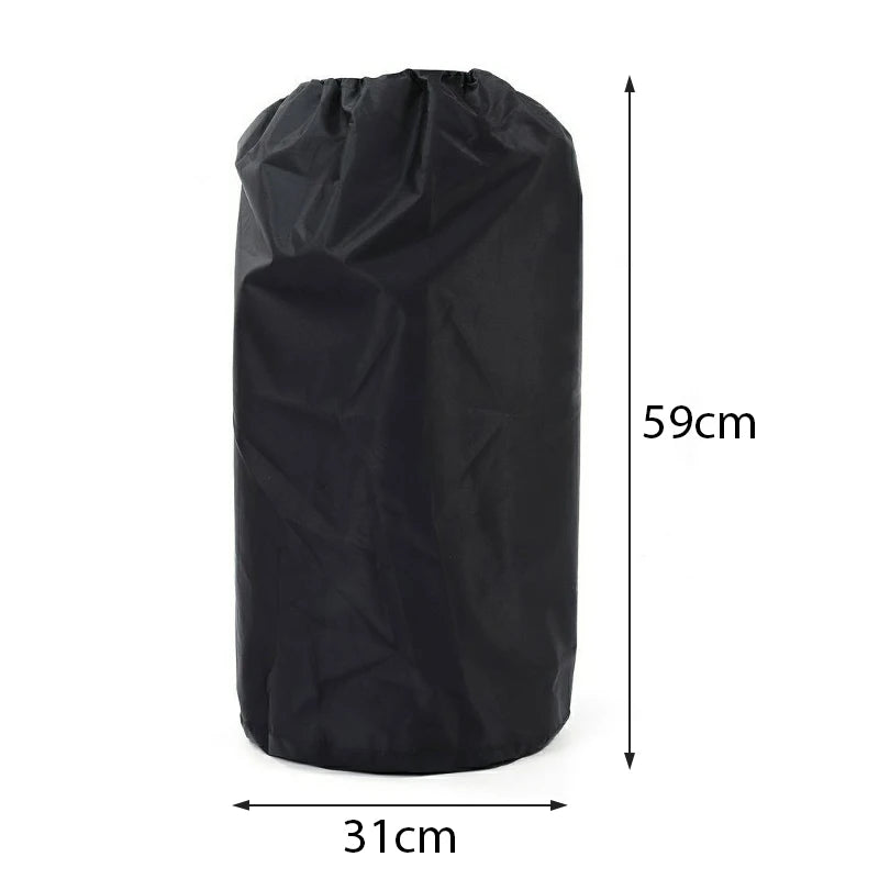 Propane Tank Cover Gas Bottle Covers Waterproof Dust-proof Outdoor Qme Black