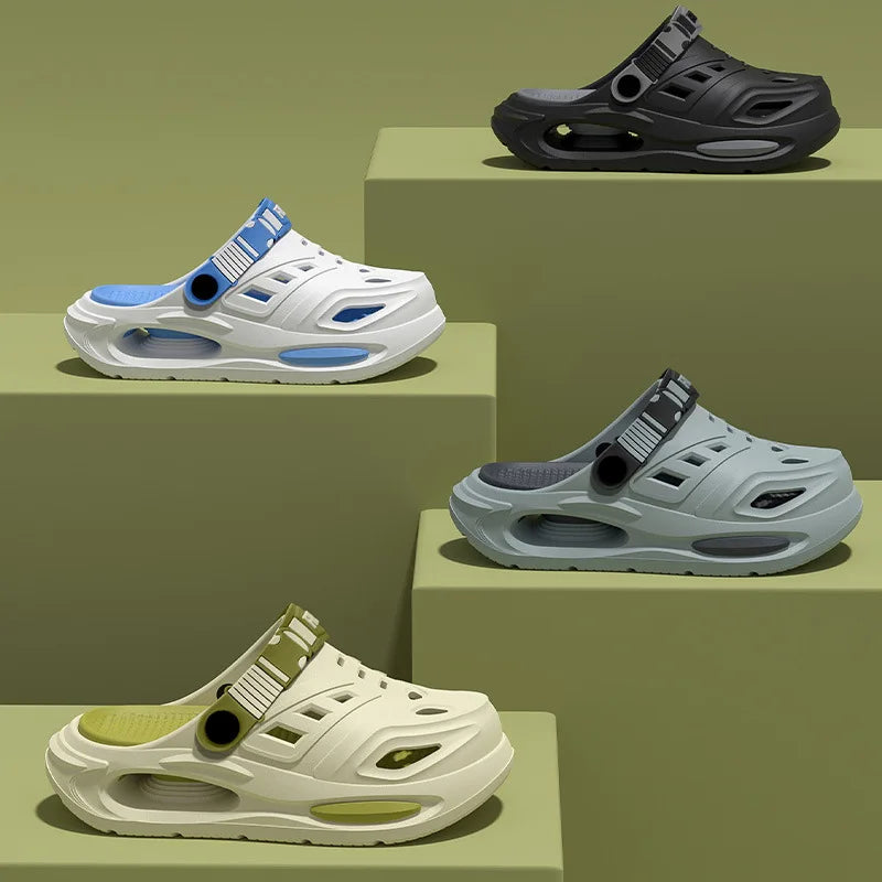 Summer Thick-soled Wear-resistant Anti-slip Odor-free Hole Sandals Qme