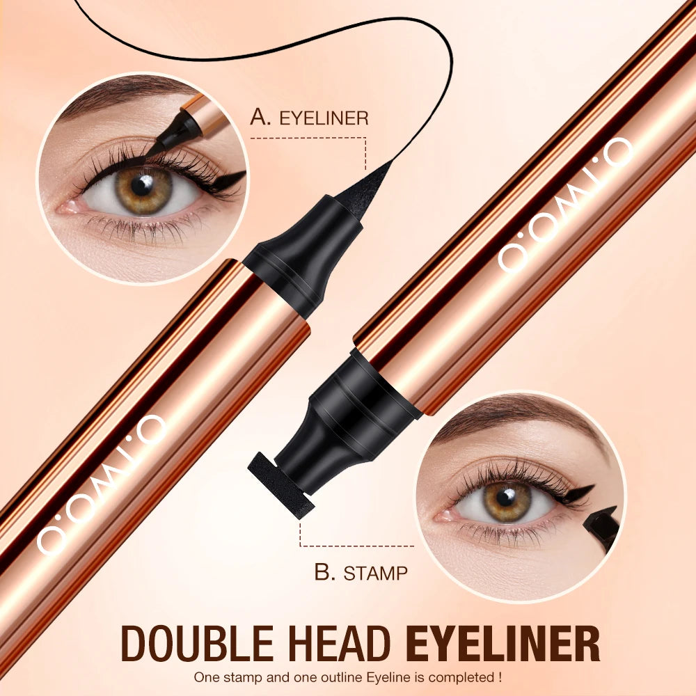 O TWO Black Eyeliner Stamp Liquid Pen Waterproof Fast-dry Qme